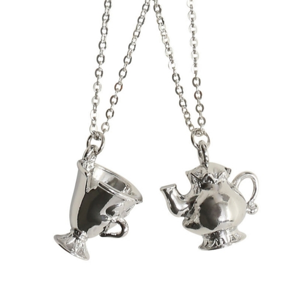 Disney Jewelry - Disneys Mrs.Potts & Chip Necklace Set